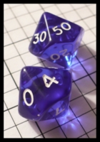 Dice : Dice - 10D - Crystal Caste Blue Transparent Decader - FA collection buy Dec 2010